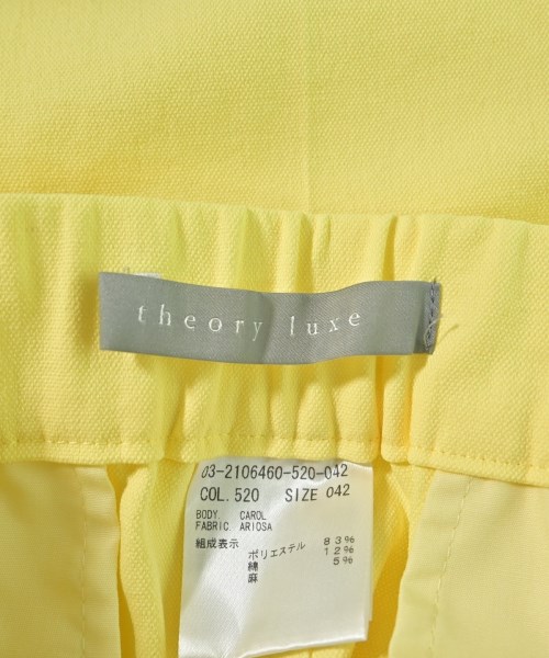 theory luxe（セオリーリュクス）スラックス 黄 サイズ:42(L位) レディース/2200621419887