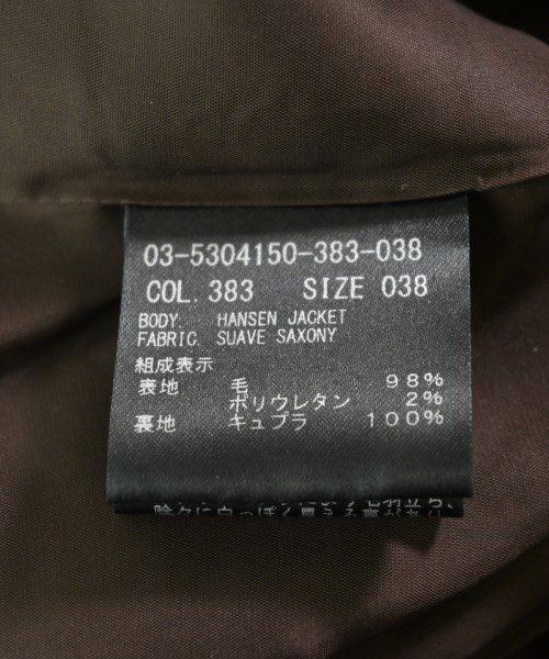 theory luxe（セオリーリュクス）カジュアルジャケット 茶 サイズ:38(M位) レディース/2200637986045