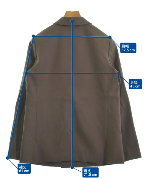 theory luxe（セオリーリュクス）カジュアルジャケット 茶 サイズ:38(M位) レディース/2200637986045