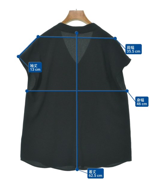 theory luxe（セオリーリュクス）カジュアルシャツ 黒 サイズ:38(M位) レディース/2200629308138