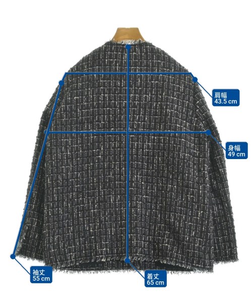 theory luxe（セオリーリュクス）ノーカラージャケット 黒 サイズ:38(M位) レディース/2200620357012