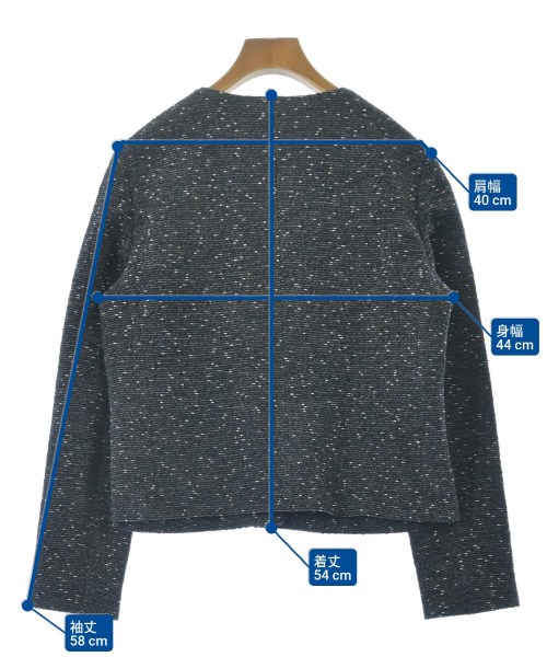 theory luxe（セオリーリュクス）ノーカラージャケット 紺 サイズ:40(M位) レディース/2200631491026