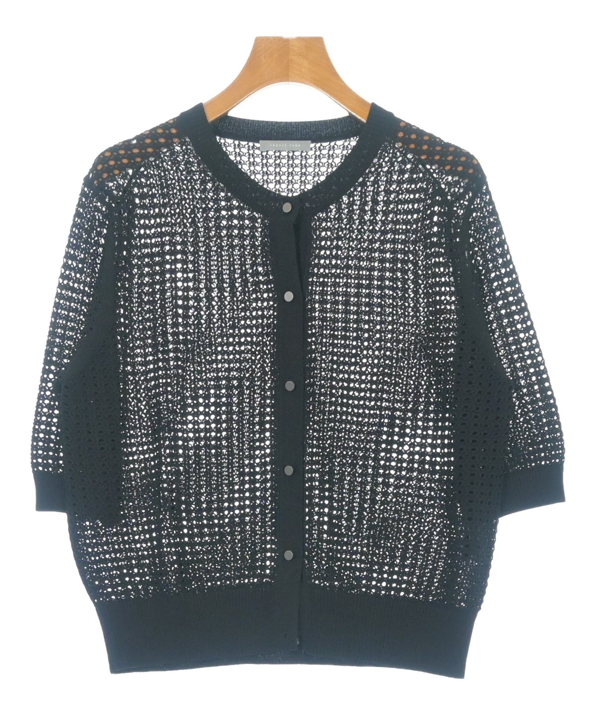 セオリーリュクス　４０　ツイードニットカーディガン ブラック theory luxe（セオリーリュクス）カーディガン 黒 サイズ:40(M位