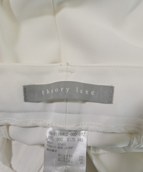 theory luxe（セオリーリュクス）スラックス 白 サイズ:42(L位) レディース/2200633277093