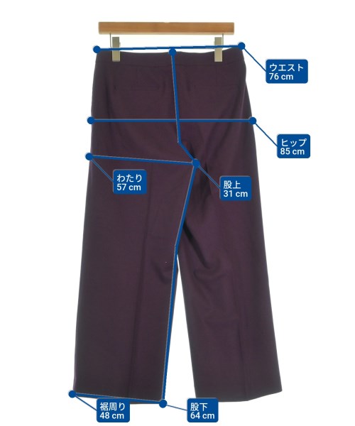 theory luxe（セオリーリュクス）スラックス 紫 サイズ:42(L位) レディース/2200633277109