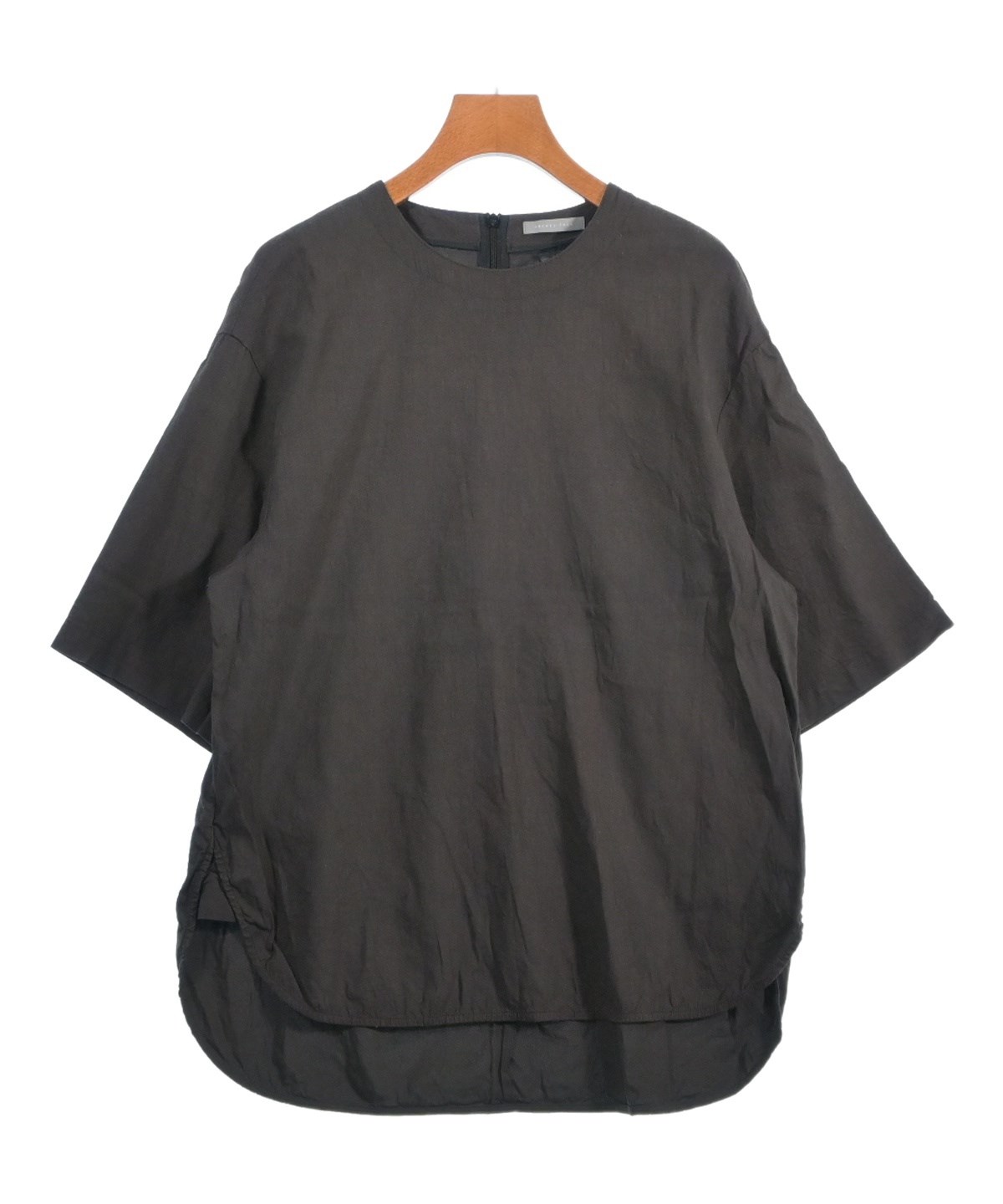 theory luxe フード付きチュニック シャツ ブラウス 21AW 38M Theory luxe（ドット ・ シャツ/ブラウス(長袖/七分)）のフリマ