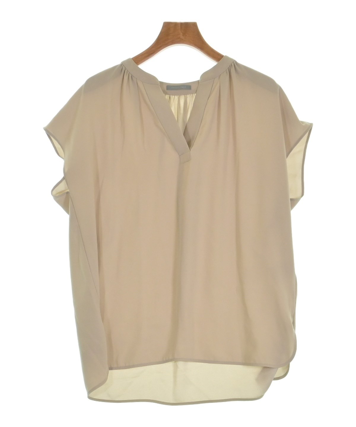 theory luxe Live2 Daisy 襟付きブラウス　ベージュ　38 theory luxe Live2 Daisy 襟付きブラウス ベージュ 38 - メルカリ