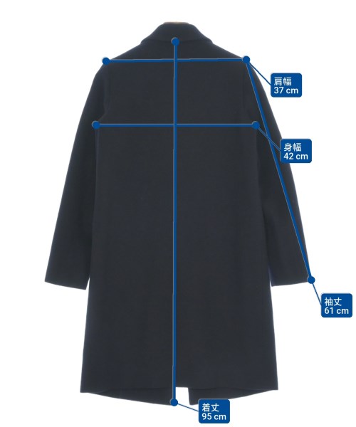 theory luxe（セオリーリュクス）チェスターコート 紺 サイズ:36(S位) レディース/2200621664010