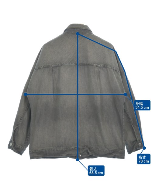 theory luxe（セオリーリュクス）デニムジャケット グレー サイズ:38(M位) レディース/2200614681017