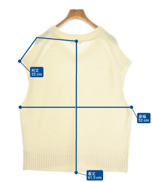 theory luxe（セオリーリュクス）ベスト/ノースリーブ 白 サイズ:38(M位) レディース/2200603419065