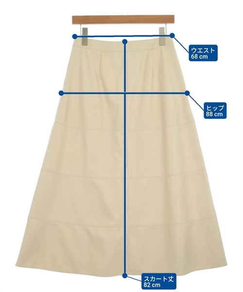 theory luxe（セオリーリュクス）ロング・マキシ丈スカート 白 サイズ:38(M位) レディース/2200624752035