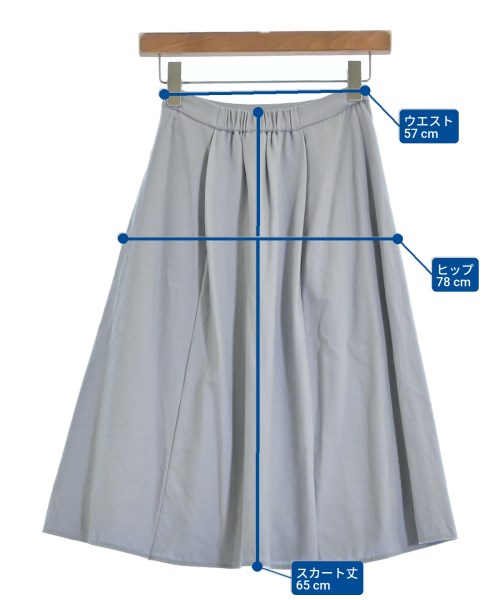 theory luxe（セオリーリュクス）ひざ丈スカート グレー サイズ:32(XXS位) レディース/2200625835089