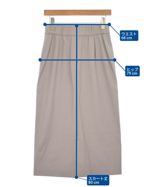theory luxe（セオリーリュクス）ロング・マキシ丈スカート グレー サイズ:38(M位) レディース/2200624397052