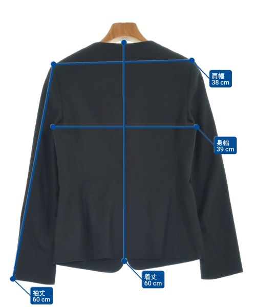 theory luxe（セオリーリュクス）ノーカラージャケット 黒 サイズ:38(M位) レディース/2200628336040