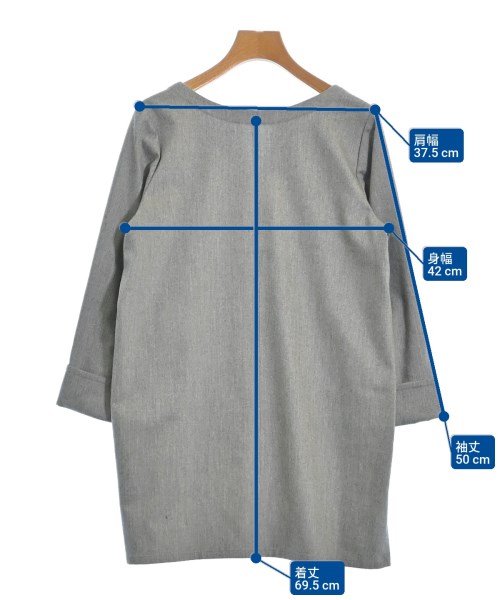 theory luxe（セオリーリュクス）ブラウス グレー サイズ:38(M位) レディース/2200630566015