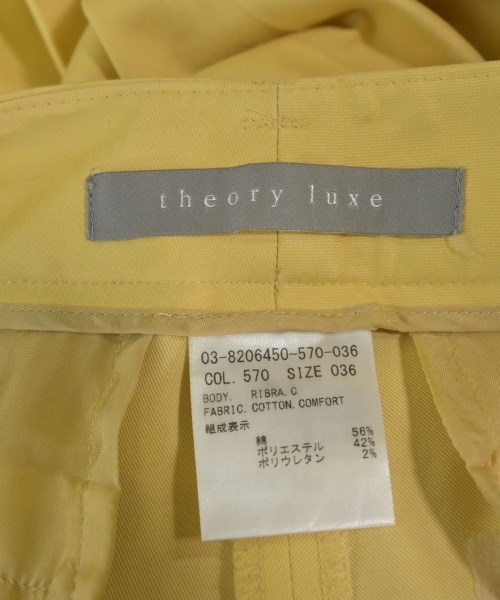 theory luxe（セオリーリュクス）スラックス 黄 サイズ:36(S位) レディース/2200615341057
