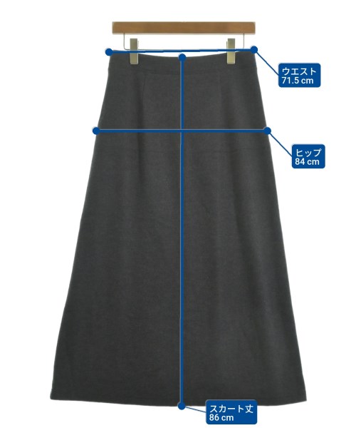 theory luxe（セオリーリュクス）ロング・マキシ丈スカート グレー サイズ:38(M位) レディース/2200621115048