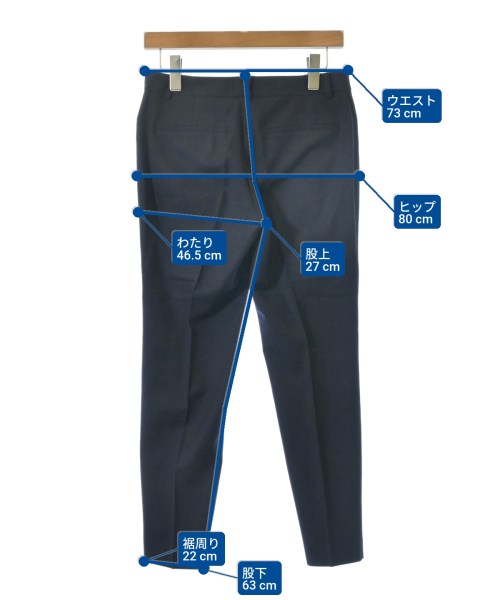theory luxe（セオリーリュクス）スラックス 紺 サイズ:36(S位) レディース/2200607359060