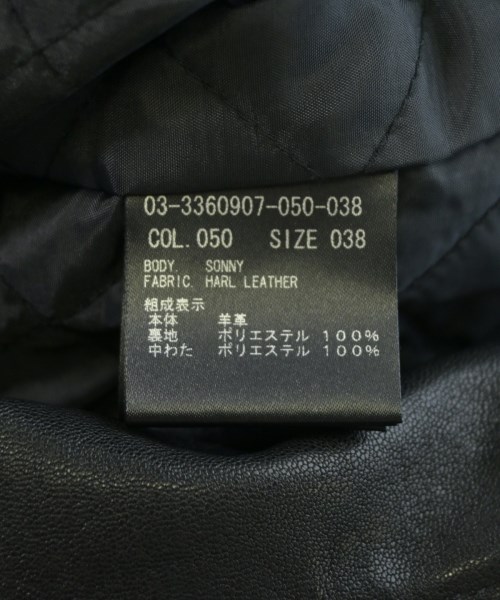 theory luxe（セオリーリュクス）ライダース 黒 サイズ:38(M位) レディース/2200614442021