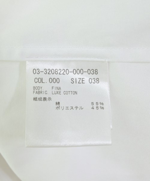 theory luxe（セオリーリュクス）カジュアルシャツ 白 サイズ:38(M位) レディース/2200618045037