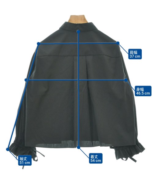 theory luxe（セオリーリュクス）カジュアルシャツ 黒 サイズ:32(XXS位) レディース/2200611858092