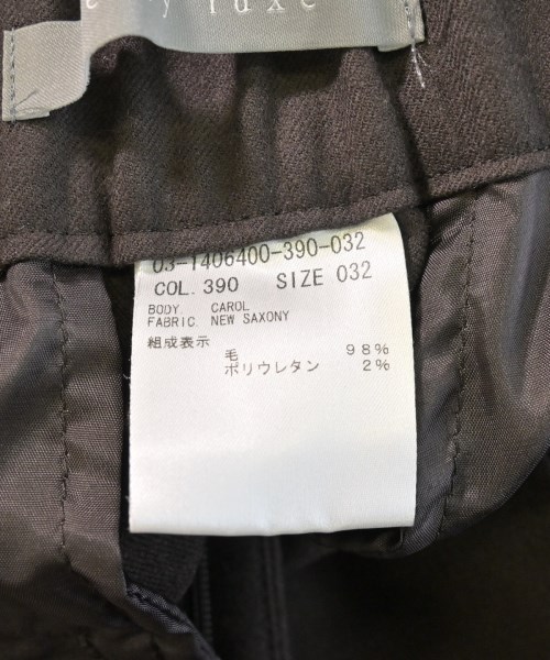 theory luxe（セオリーリュクス）スラックス 茶 サイズ:32(XXS位) レディース/2200608527024