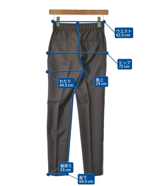 theory luxe（セオリーリュクス）スラックス 茶 サイズ:32(XXS位) レディース/2200608527024