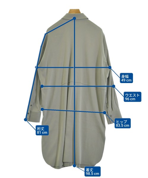 theory luxe（セオリーリュクス）シャツワンピース グレー サイズ:36(S位) レディース/2200668019026