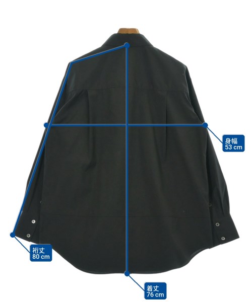 theory luxe（セオリーリュクス）カジュアルシャツ 黒 サイズ:38(M位) レディース/2200672207075