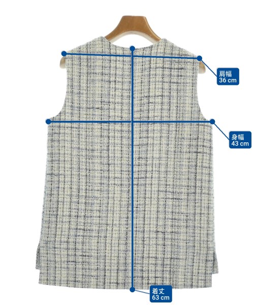 theory luxe（セオリーリュクス）ベスト 青 サイズ:38(M位) レディース/2200673899088