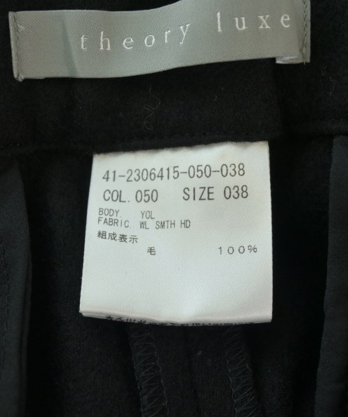 theory luxe（セオリーリュクス）スラックス 黒 サイズ:38(M位) レディース/2200674543201