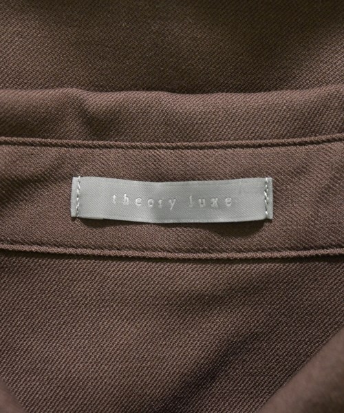 theory luxe（セオリーリュクス）カジュアルシャツ 茶 サイズ:38(M位) レディース/2200670367078