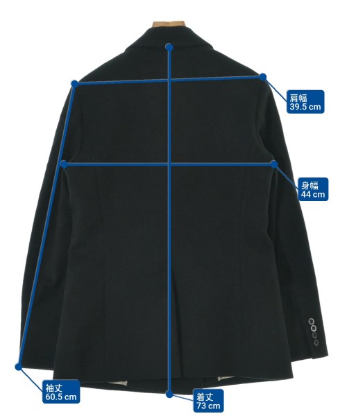 theory luxe（セオリーリュクス）ピーコート 黒 サイズ:38(M位) レディース/2200676891072