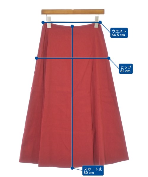 theory luxe（セオリーリュクス）ロング・マキシ丈スカート 赤 サイズ:36(S位) レディース/2200677266060