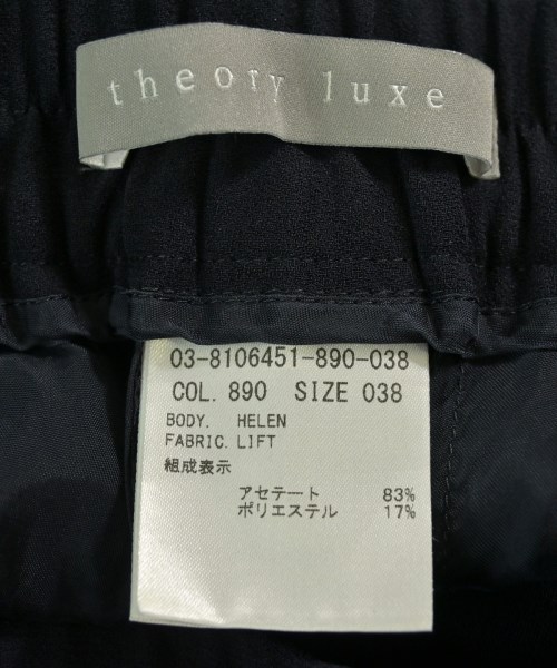 theory luxe（セオリーリュクス）スラックス 紺 サイズ:38(M位) レディース/2200675002011
