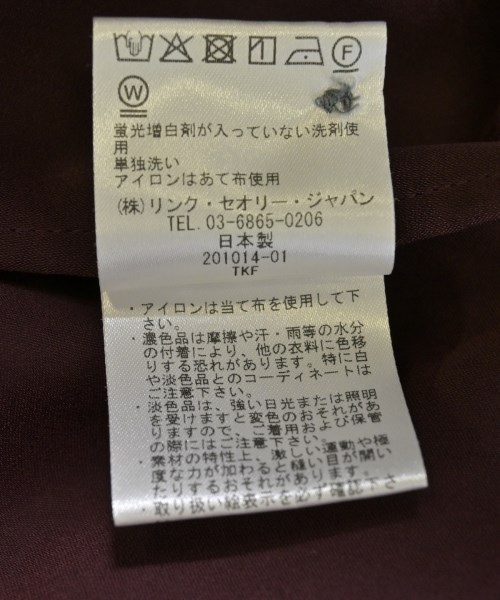 theory luxe（セオリーリュクス）ブラウス 赤 サイズ:36(S位) レディース/2200679809159