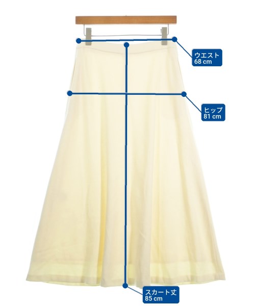 theory luxe（セオリーリュクス）ロング・マキシ丈スカート 白 サイズ:38(M位) レディース/2200681094055