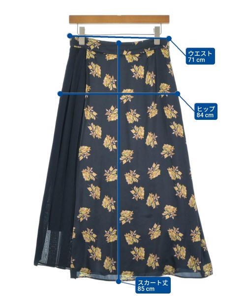 theory luxe（セオリーリュクス）ロング・マキシ丈スカート 紺 サイズ:40(L位) レディース/2200677634104