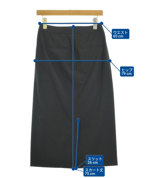 theory luxe（セオリーリュクス）ロング・マキシ丈スカート 黒 サイズ:36(S位) レディース/2200667224131
