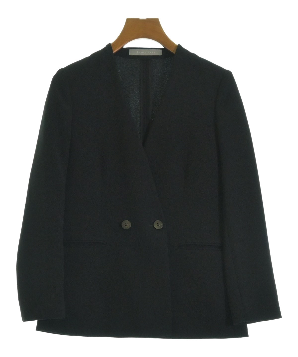 theory luxe（セオリーリュクス）ノーカラージャケット 黒 サイズ:32(S