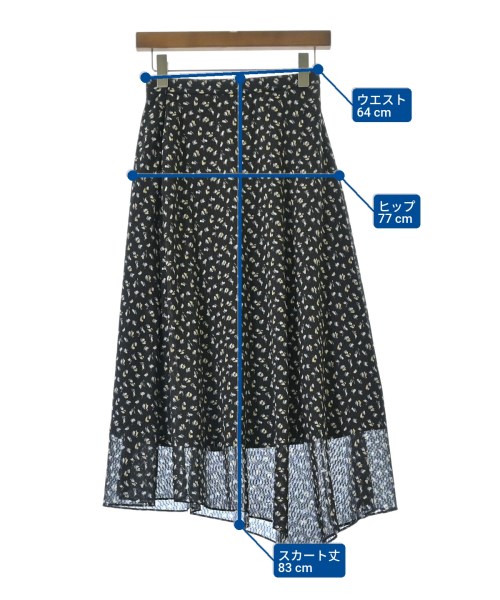 theory luxe（セオリーリュクス）ロング・マキシ丈スカート 黒 サイズ:38(M位) レディース/2200680107091