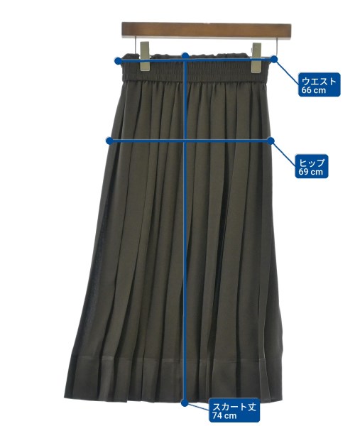 theory luxe（セオリーリュクス）ロング・マキシ丈スカート 茶 サイズ:32(XXS位) レディース/2200680107107