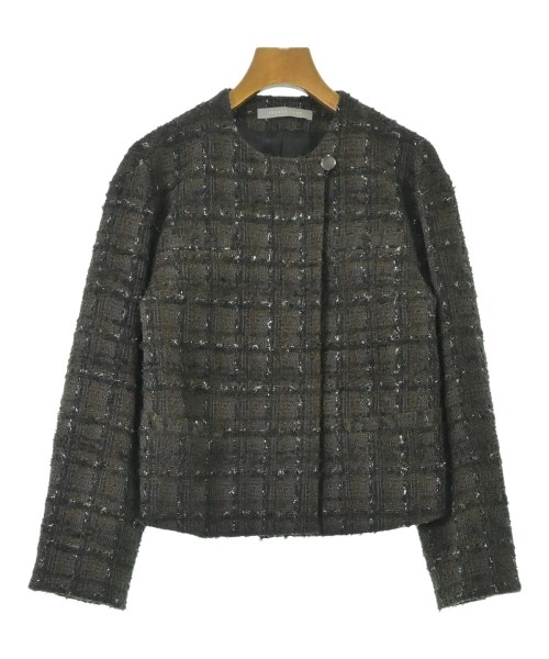 theory luxe(セオリーリュクス)ノーカラージャケット 茶 サイズ:38(M位)/2200694381012