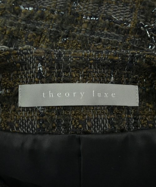 theory luxe（セオリーリュクス）ノーカラージャケット 茶 サイズ:38(M位) レディース/2200694381012
