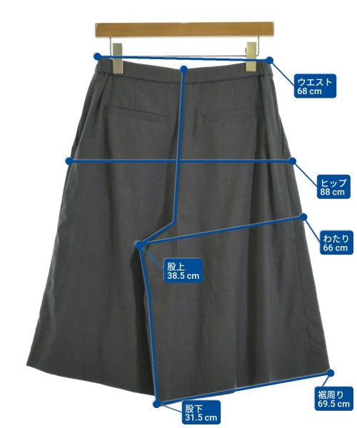 theory luxe（セオリーリュクス）ショートパンツ グレー サイズ:38(M位) レディース/2200698953093