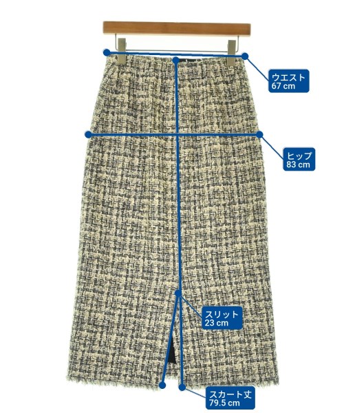 theory luxe（セオリーリュクス）ロング・マキシ丈スカート グレー サイズ:38(M位) レディース/2200695730048