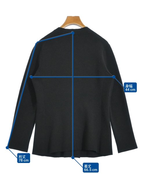theory luxe（セオリーリュクス）ノーカラージャケット 黒 サイズ:38(M位) レディース/2200697495013