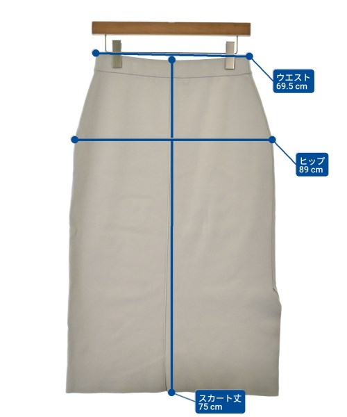 theory luxe（セオリーリュクス）ロング・マキシ丈スカート グレー サイズ:38(M位) レディース/2200655950073