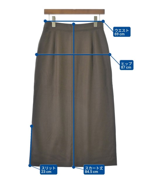 theory luxe（セオリーリュクス）ロング・マキシ丈スカート 茶 サイズ:38(M位) レディース/2200655950141