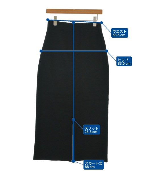 theory luxe（セオリーリュクス）ロング・マキシ丈スカート 黒 サイズ:40(M位) レディース/2200653577036